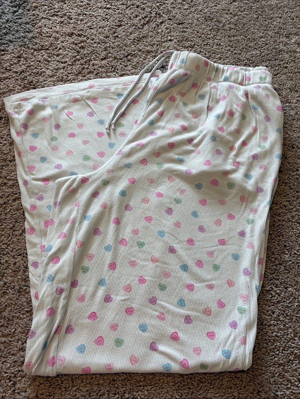 Skim’s Conversation Heart-Print Pajama Pants - Pink, Blue & Green